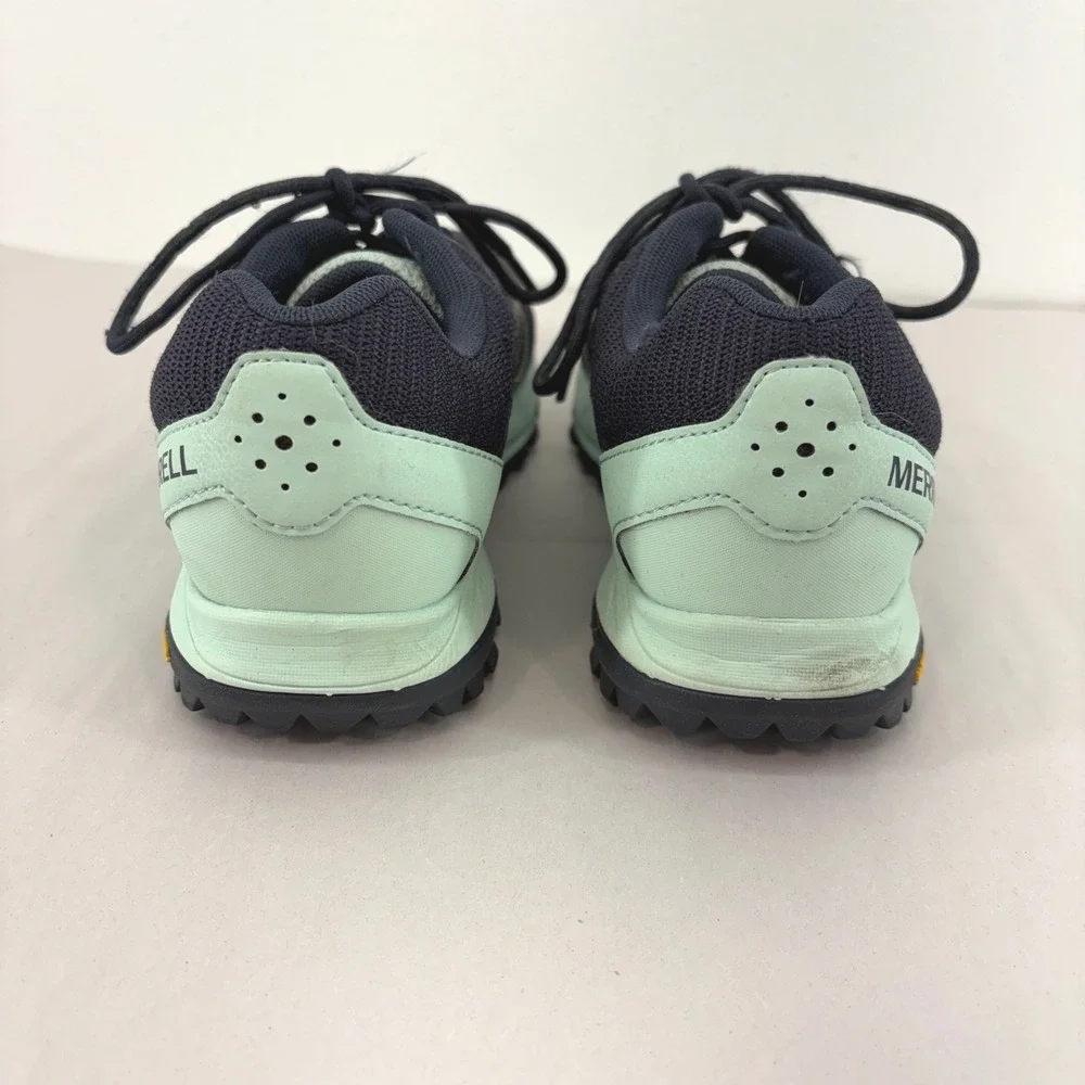 Merrell Antora 2 Womens 7.5 Trail Running Shoes Black Mint Green Comfort Support